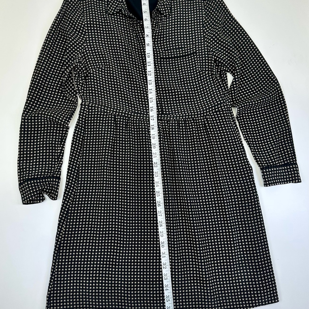 Madewell Black and White Long Sleeve Dress - Picture 3 of 5
